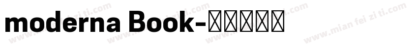 moderna Book字体转换